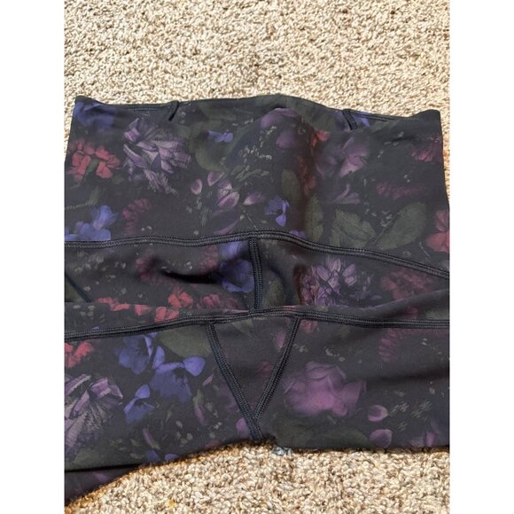 Lululemon 🍋 Train Times Cropped Leggings Frozen Flourish Floral Luxtreme Mesh - Picture 7 of 11